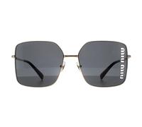Miu Lunettes de Soleil MU51YS ZVN5S0 Pâle Or Gris Foncé