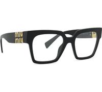 Miu Miu Femme Miu Miu MU 04UV 1AB1O1 Montures optiques Acétate Noir Carré Normale
