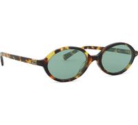 Miu Miu Femme Miu Miu MU 04ZS VAU04M Lunettes de soleil Acétate Tortue Vert Ronde Normale