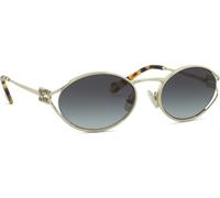 Miu Miu Femme Miu Miu MU 52YS ZVN5D1 Lunettes de soleil Métal Or Gris Ronde Normale Ombré