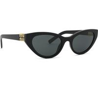 Miu Miu Femme Miu Miu MU A04S 16K08Z Lunettes de soleil Acétate Noir Gris Papillon Normale