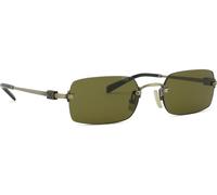 Miu Miu Femme Miu Miu MU B50S 26C09Z Lunettes de soleil Métal Or Marron Carré Normale
