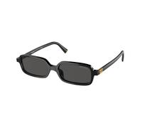 Miu Miu Femme Miu Miu MU 11ZS 16K5S0 Lunettes de soleil Acétate Noir Gris Carré Normale