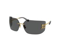 Miu Miu Femme Miu Miu MU 54YS 5AK5S0 Lunettes de soleil Métal Or Gris Géométrique Normale