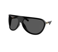 Miu Miu Femme Miu Miu MU A01S 1AB5S0 Lunettes de soleil Injecté Noir Gris Géométrique Normale