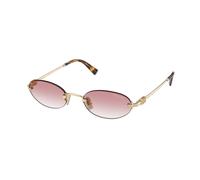 Miu Miu Femme Miu Miu MU A54S ZVN70O Lunettes de soleil Métal Or Rose Ronde Normale Ombré