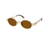 Miu Miu Femme Miu Miu MU B51S 22M20V Lunettes de soleil Métal Or Bronze Ronde Normale