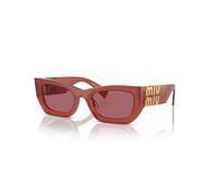 Miu Miu Femme MU 09WS 10M08S Lunettes de soleil Acétate Rouge Violet Carré Normale