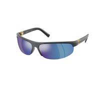Miu Miu Femme MU A02S 19Y10K Lunettes de soleil Injecté Gris Vert Ronde Miroir