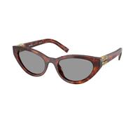Miu Miu Femme MU A04S 21C40O Lunettes de soleil Acétate Havane Gris Papillon Normale