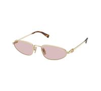 Miu Miu Femme MU A52S ZVN4I0 Lunettes de soleil Métal Or Rose Géométrique Normale