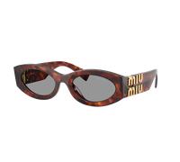 Miu Miu Femme Sunglass MU 11WS 0MU 11WS - Couleur du Monture: Mahogany Havana, Couleur de Lentille: Gris
