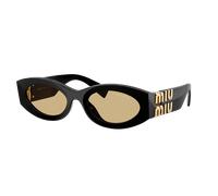 Miu Miu Femme Sunglass MU 11WS 0MU 11WS - Couleur du Monture: Noir, Couleur de Lentille: Jaune