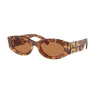 Miu Miu Femme Sunglass MU 11WS - Couleur du Monture: Havana, Couleur de Lentille: Brun