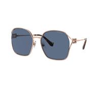 Miu Miu Femme Sunglass MU 52WS - Couleur du Monture: Or Rose, Couleur de Lentille: Bleu foncé