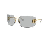 Miu Miu Femme Sunglass MU 54YS - Couleur du Monture: Or, Couleur de Lentille: Gris clair