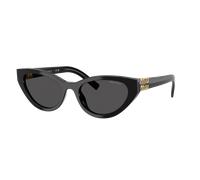 Miu Miu Femme Sunglass MU A04S - Couleur du Monture: Noir, Couleur de Lentille: Gris foncé