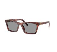 Miu Miu Femme Miu Miu MU A05S 21C40O Lunettes de soleil Acétate Havane Gris Carré Normale