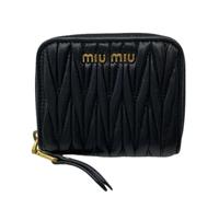 Miu Miu Pre-owned - Porte-monnaie Matelassé Pre-owned - Femme - Pre-owned - Noir - Taille: ONE Size