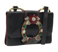 Miu Miu Pre-owned - Pre-owned Cuir sacs-ports-paule - Femme - Pre-owned - Noir - Taille: ONE Size
