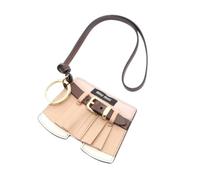 Miu Miu Pre-owned - Pre-owned Leather Trick Keychain - Femme - Pre-owned - Beige - Taille: ONE Size