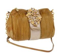 Miu Miu Pre-owned - Sac bandoulière en toile enduite Pre-owned - Femme - Pre-owned - Brun - Taille: ONE Size