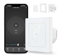 MIUCDA Interrupteur intelligent Wi-Fi pour volet roulant avec contrôle en pourcentage, minuterie intelligente, contrôle par application des volets roulants, stores, stores, compatible avec Alexa