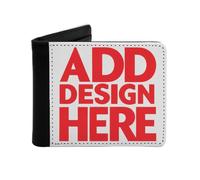 Miujonvy Portefeuille à rabat pour pièces de monnaie et cartes d'identité avec poche pour pièces de monnaie, 6 emplacements pour cartes de crédit, compartiments pour billets de banque, Noir , Taille