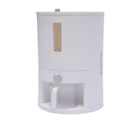 MIUKYUI Distributeur de céréales de 12 litres avec verre doseur et boîte anti-insectes en polypropylène de qualité alimentaire pour céréales et farine, cuisine, maison, stockage des céréales