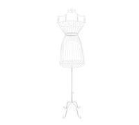 MIUKYUI Mannequin de vitrine professionnel stable en fer pour maillots de bain et lingerie avec torse réglable en hauteur et support stable de 147 cm de haut pour magasin et atelier en blanc (blanc)