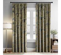 MIULEE Rideaux Velours avec Motif de Feuille doré, Rideau Velour Gris à Galon Fronceur Rideau Opaque Isolant Thermique Anti Froid, Rideaux Fenetre Chambre Salon Intérieur, 2 Panneaux 140x225cm