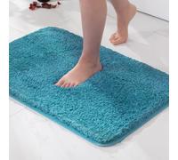 MIULEE Tapis Salle de Bain 1 Pièce Absorbant Super Doux Bleu Canard 50x80cm | Antidérapant en Haute Hygroscopicité Fourrure Tapis d'Entrée pour la Douche pour Chambre à Coucher Entrée de Cuisine