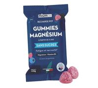 Mium Lab - Citrate de Magnésium Hautement dosé (300mg) - Réduit la fatigue, le stress et la nervosité - Vitamine B6 - Éco-recharge 21 jours - Sans sucres - Fabriqué en France