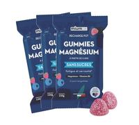 Mium Lab - Citrate de Magnésium Hautement dosé (300mg) - Réduit la fatigue, le stress et la nervosité - Vitamine B6 - Éco-recharge 9 semaines - Sans sucres - Fabriqué en France