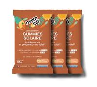 Mium Lab - Gummies Autobronzant & Bronzage Solaire - Prépare, Active & Prolonge le Bronzage - Bêta-carotène & Lutéine Brevetés Micro-encapsulés, Cuivre, Vit E - 3 Ecorecharges - Fabriqué en France