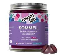 Mium Lab - Gummies Mélatonine 1,9mg - Sommeil Fort et Endormissement Rapide - Complément Sommeil Adulte - Sans Sucres - Cure 21 Jours - Mûre & Myrtille - Fabriqué en France