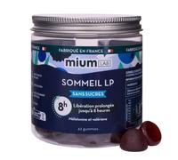 Mium Lab Gummies Sommeil Mélatonine 1,9 mg à libération prolongée - Endormissement & réveils nocturnes réduits - Cure 3 à 6 semaines - Gummies Sans Sucres - Complément Alimentaire Sommeil Adulte