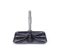 Miumaeov Plaque de bourrage portable à essence, disque vibrant pour plaque de percussion, Jack Compactor en acier au manganèse, marteau, ronflement, plaque de concassage, carrière d'essence, noir