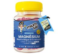 MIUMLAB - Gummies Magnésium Enfant 100mg Citrate + Vitamine B6 - Système Nerveux, Fatigue & Fatigue - Complément Alimentaire Enfants - Sans Sucres - Fruits Rouges - 30 Jours - Fabriqué en France