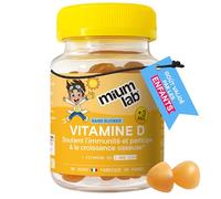 MIUMLAB - Gummies Vitamine D3 Enfant Végétale - 1000UI (25µg) - Immunité, Croissance Osseuse & Défenses Naturelles - Sans Sucres - Goût Mangue - Complément Alimentaire Enfant - Dès 3 ans - 30 Jours -