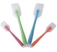 Miuphro CFTZ-JS-A006-0821 Lot de 4 spatules en silicone résistantes à la chaleur avec noyau en acier inoxydable de qualité supérieure FDA avec bonne prise en main