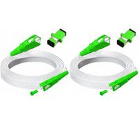 MiusKiw Câble Fibre Optique SC/APC vers SC/APC Rallonge ONT Orange SFR 3m (Lot de 2)