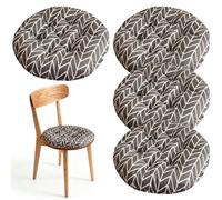 MIUUIPI Coussin d'assise rond confortable 40 x 40 cm pour chaise de bureau, balcon, jardin, intérieur et extérieur, pour salle à manger, salon, chambre d'études (flèche grise)