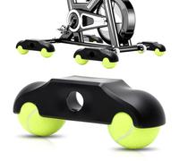 MIUUIPI Lot de 4 plaques à bascule avec 8 balles, pour Wahoo Kickr Core 2, avec pieds de balle de tennis, amortisseurs et portables - Accessoire d'entraînement de cyclisme d'intérieur