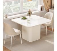 Miuuod Square Dining Table Set for 2, Kitchen Table with 2 Chairs, 3 Pieces Dining Set for Kitchen Room, Living Room