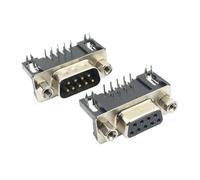 MIUYTRN Adaptateur convertisseur de Prise mâle/Femelle D-SUB DB9 9 Broches, 2 rangées, 10 pièces cuicui(9P Male)