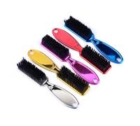 MIUYTRN Brosse peigne de couleurs, petite brosse de style for barbe, brosse de rasage professionnelle, barbier, brosse de nettoyage de sculpture Vintage cuicui(rouge)