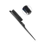 MIUYTRN Brosses à cheveux professionnelles, peigne for taquiner le dos, outils de coiffure à ligne fine, 4 couleurs, vente en gros, 1 pièce cuicui(schwarz)