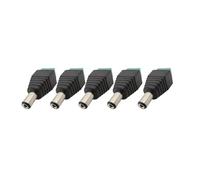 MIUYTRN Lot de 2, 5 ou 10 adaptateurs Jack d'alimentation CC 12 V 5,5 mm x 2,5 mm Femelle/mâle for caméra de vidéosurveillance et Bande LED cuicui(5Pcs Male)