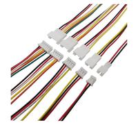 MIUYTRN Lot de 5/10 Paires de connecteurs Micro 2.0 2.0 mm 2/3/4/5/6 Broches mâles et Femelles, 26 AWG, Longueur 20 cm cuicui(5Pair,4P)